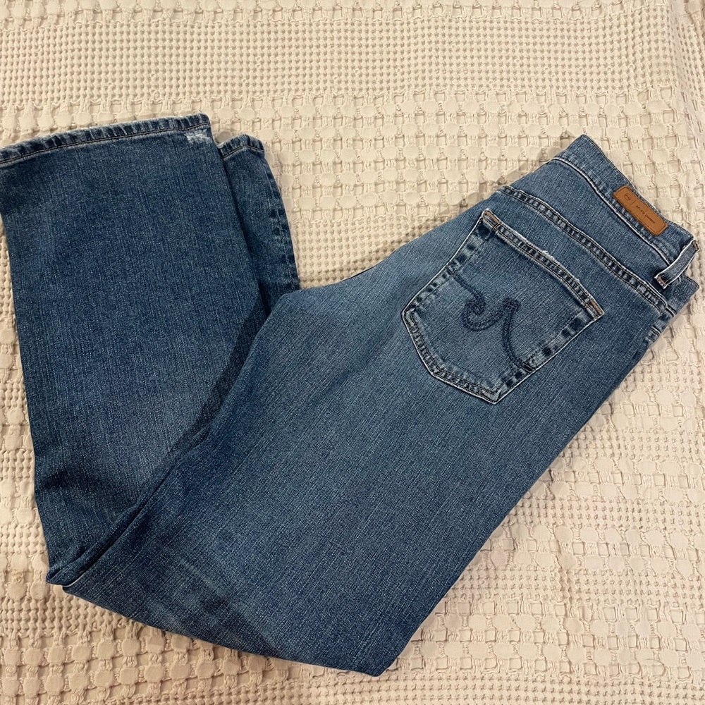 AG Adriano Goldschmied Mid-Rise Straight Brinley jeans 28 excellent like new